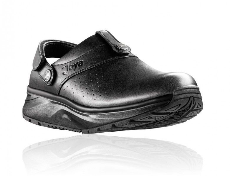 IQ SR Black. Zapatos zuecos sanitarios unisex. Equipados con suela antiestática ESD